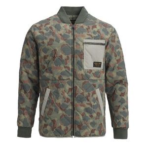 Burton Camouflage Mallett Bomber Zip Up Jacket